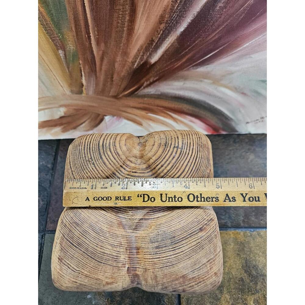 Giant Wooden Human Tooth Dental Office Decor Hand Carved Sculpture Vtg Rare Art - Picture 10 of 11